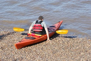 kayak on beach